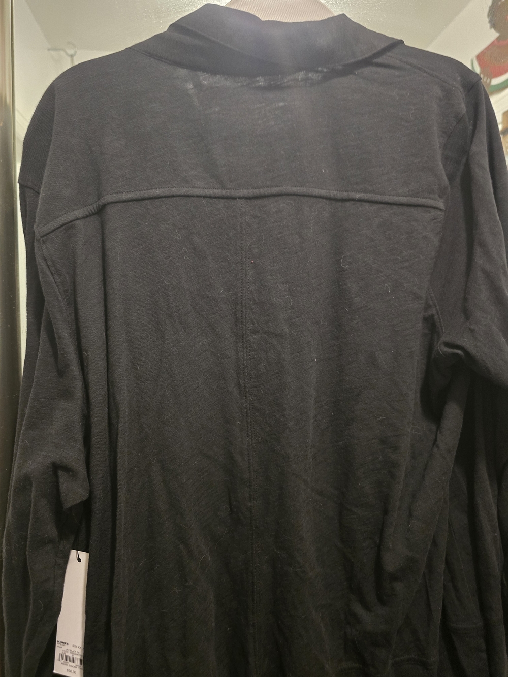Sonoma Black Women's Lightweight  100% Cotton Tunic